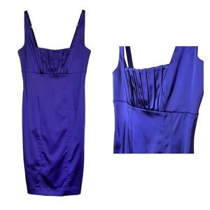 Calvin Klein Purple Satin Cocktail Dress Size 4
